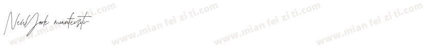 NewYork mianfeiziti字体转换